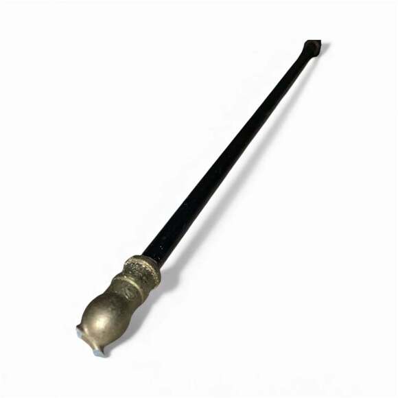 Late 20th Century 4-Piece Brass and Iron Fireplace Tool Set - Picture 3 of 13